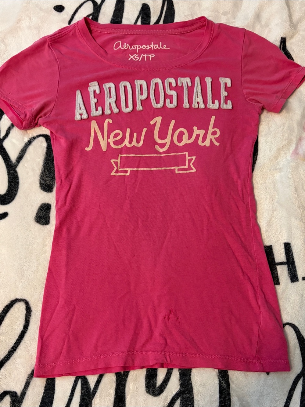 Aeropostale Pink "New York" Logo Tee